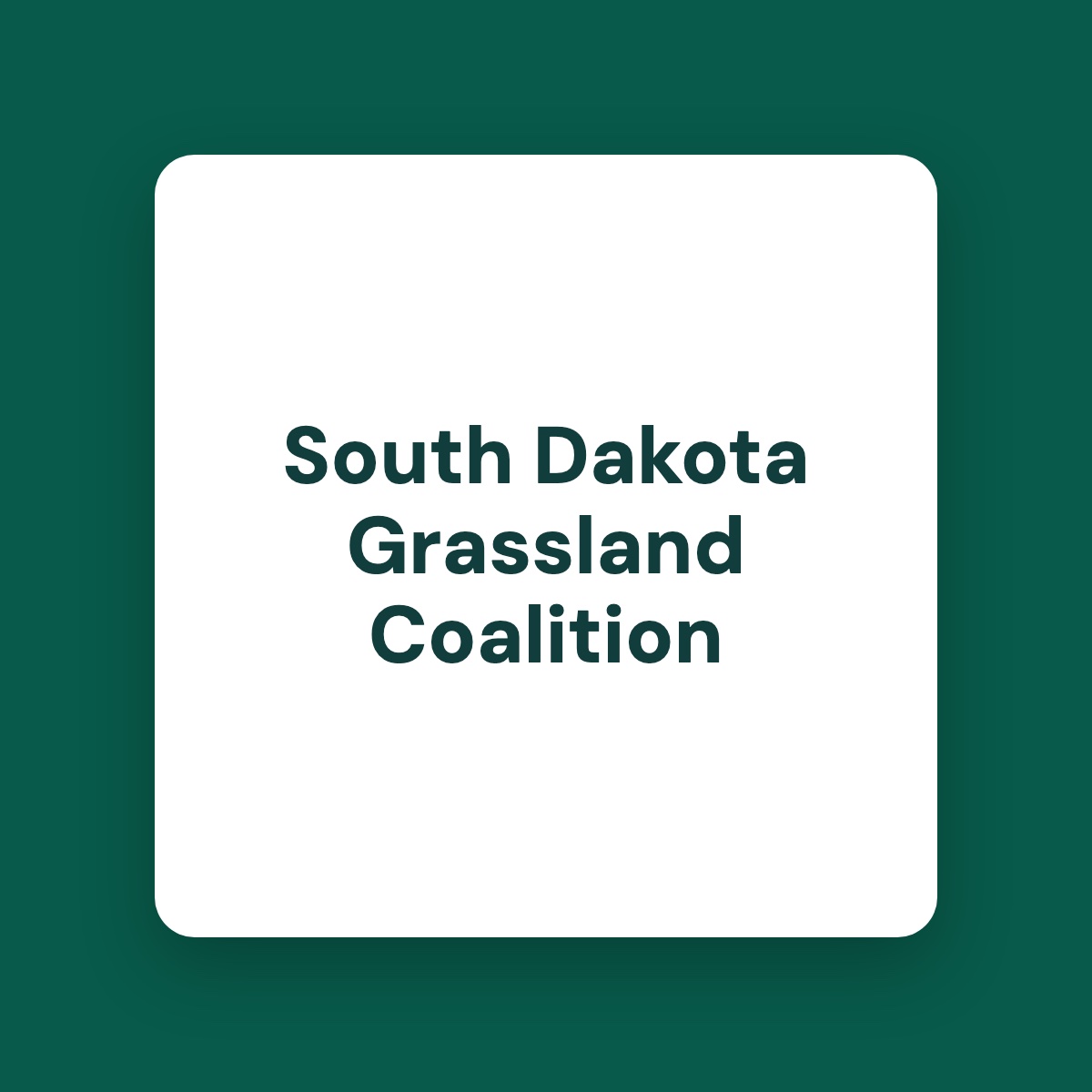 South Dakota Grassland Coalition